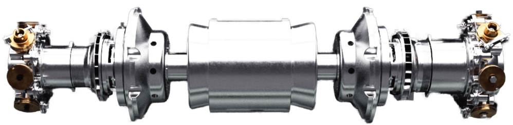 Two-Stage Back-to-Back Magnetic Bearing Compressor